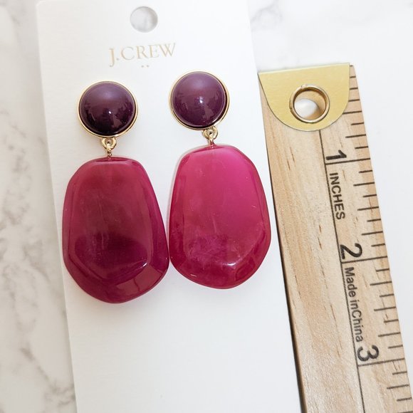 J.Crew Factory Statement Stone Drop Earrings - Picture 6 of 6